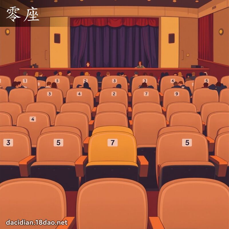 零座 - 国语大辞典配图