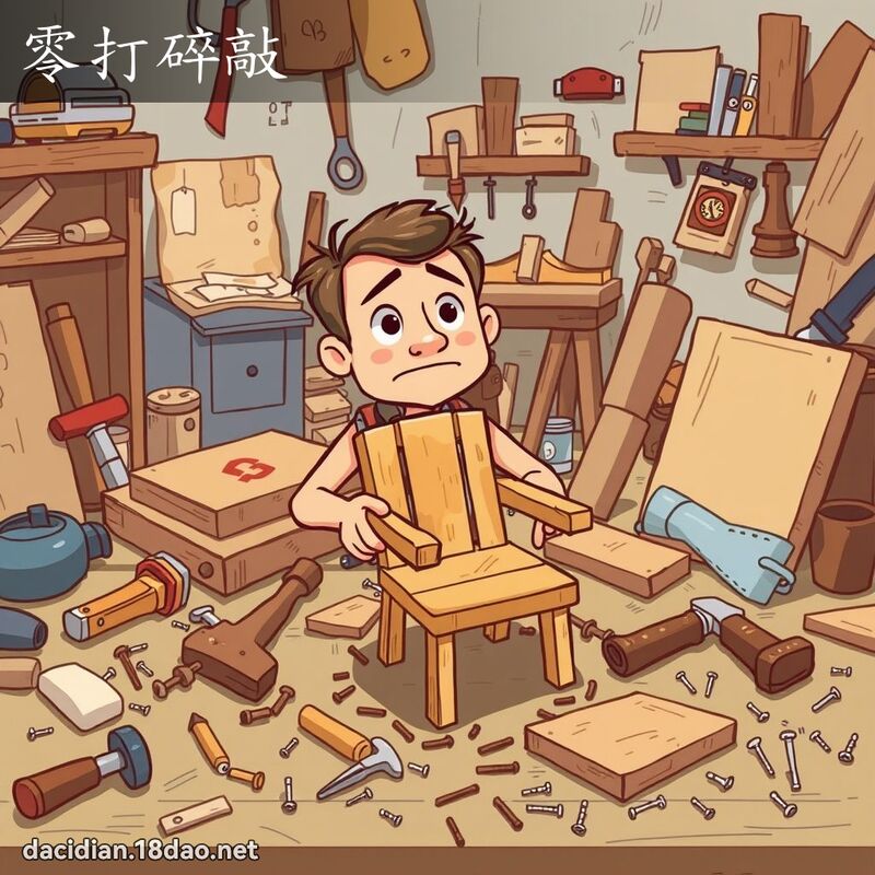 零打碎敲 - 国语大辞典配图