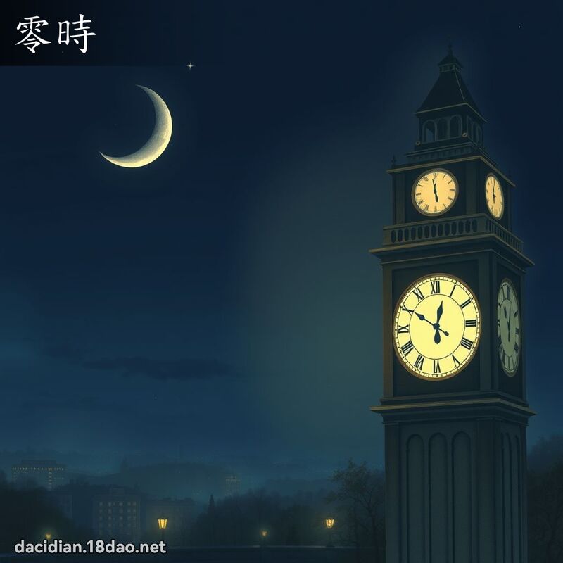 零時 - 國語大辭典配圖