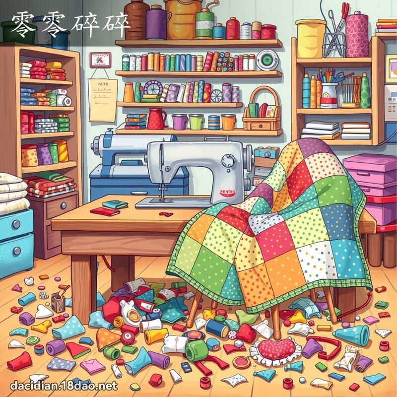 零零碎碎 - 國語大辭典配圖