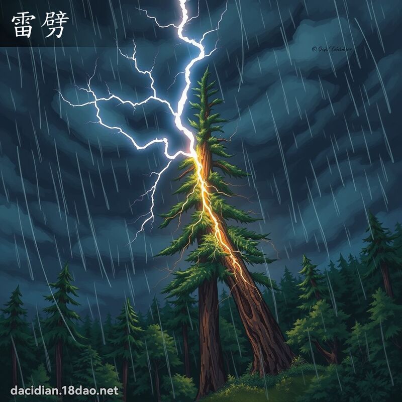 雷劈 - 國語大辭典配圖