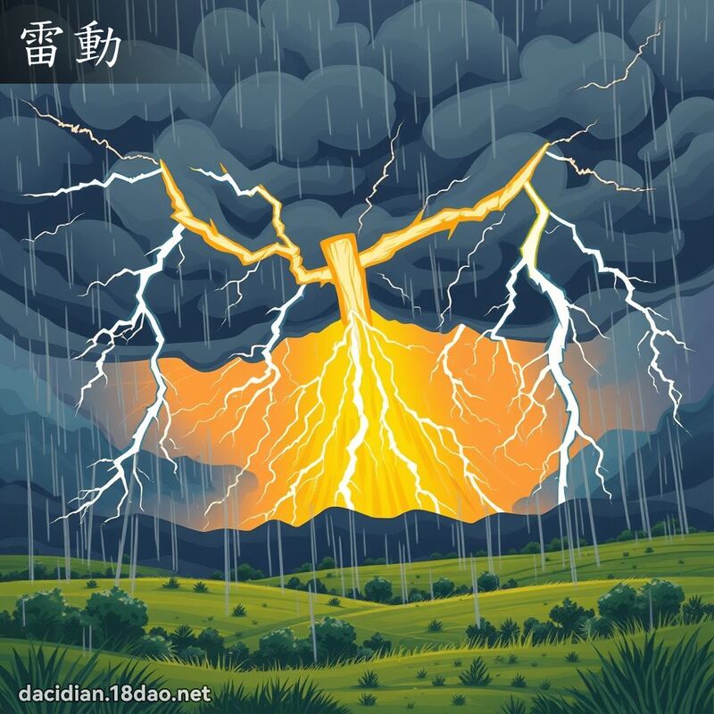 雷动 - 国语大辞典配图