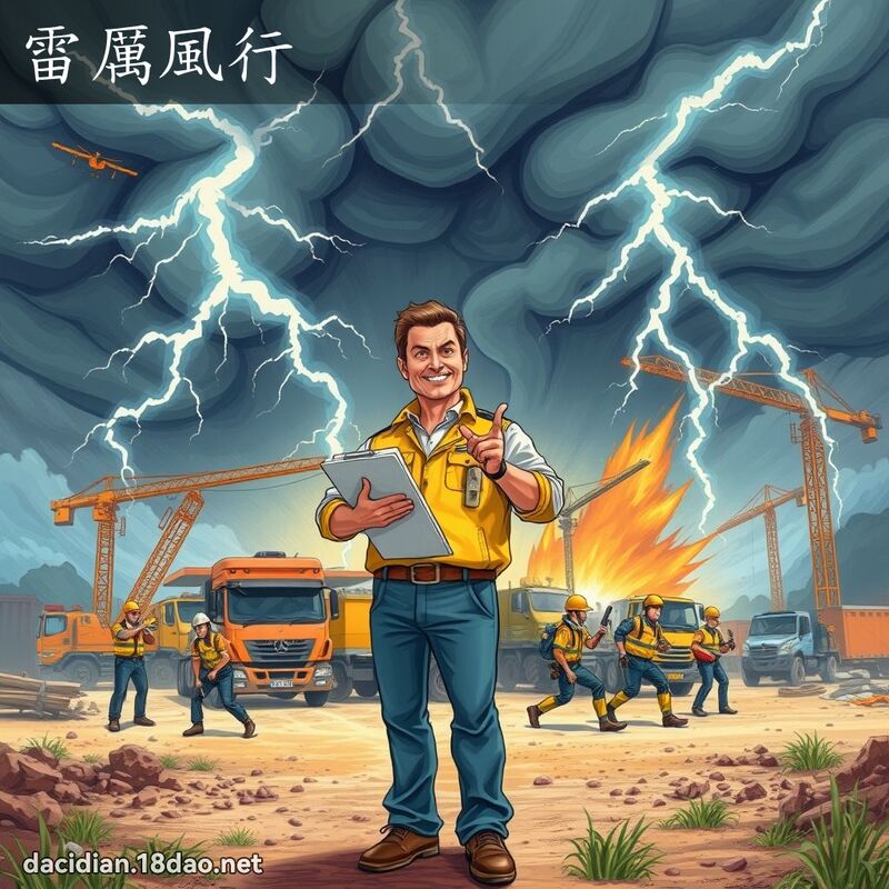 雷厉风行 - 国语大辞典配图