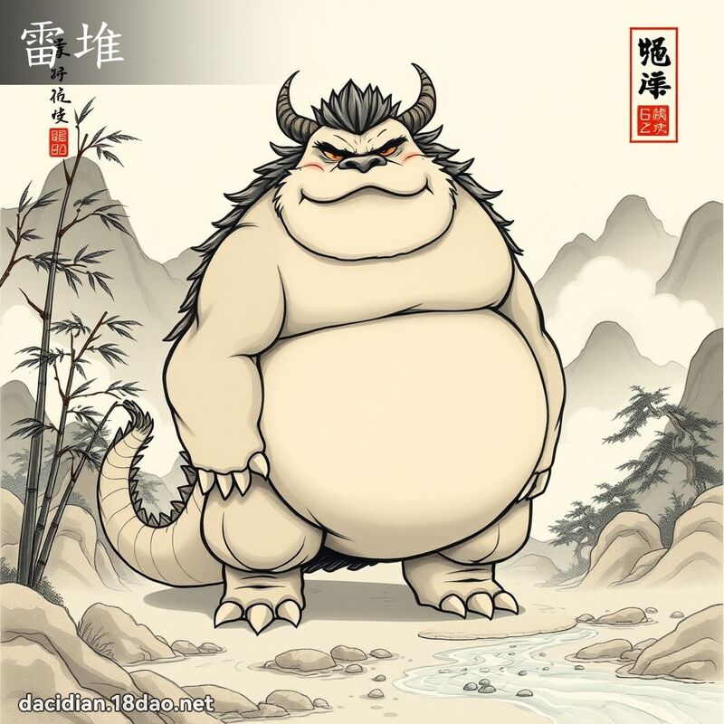 雷堆 - 國語大辭典配圖