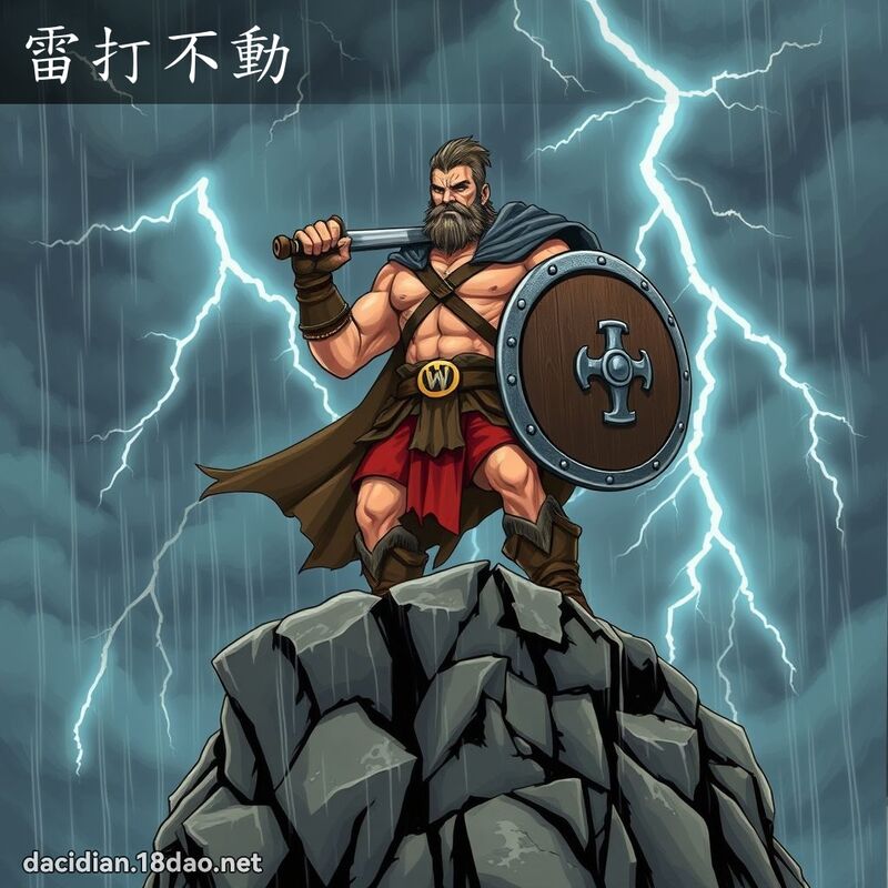 雷打不动 - 国语大辞典配图