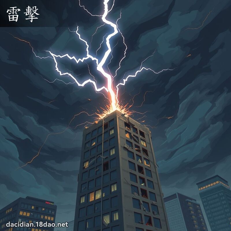 雷击 - 国语大辞典配图