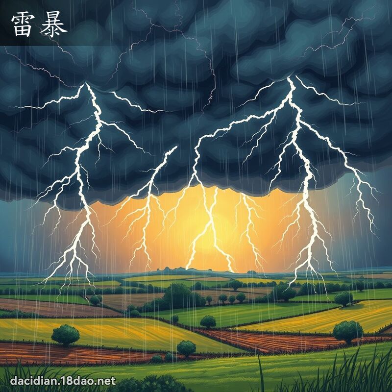 雷暴 - 国语大辞典配图