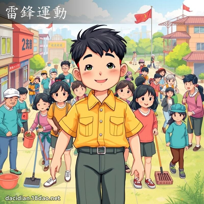 雷鋒運動 - 國語大辭典配圖
