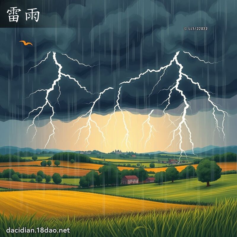 雷雨 - 國語大辭典配圖