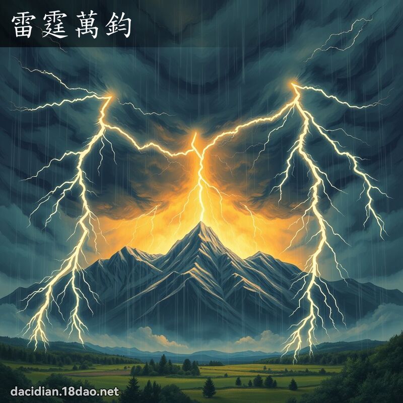 雷霆万钧 - 国语大辞典配图