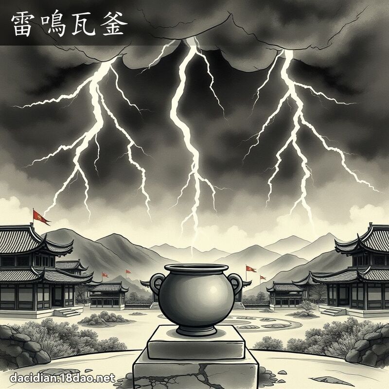 雷鸣瓦釜 - 国语大辞典配图