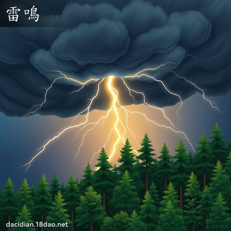 雷鸣 - 国语大辞典配图