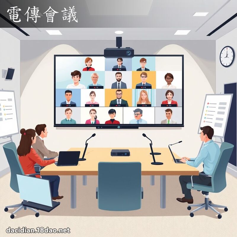 电传会议 - 国语大辞典配图