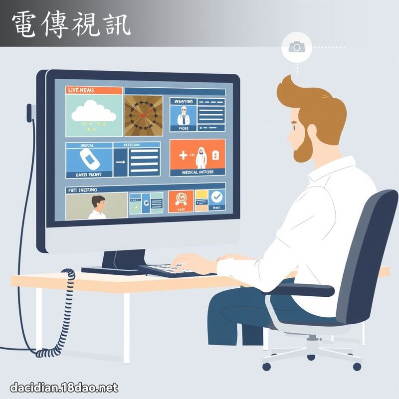 電傳視訊 - 國語大辭典配圖