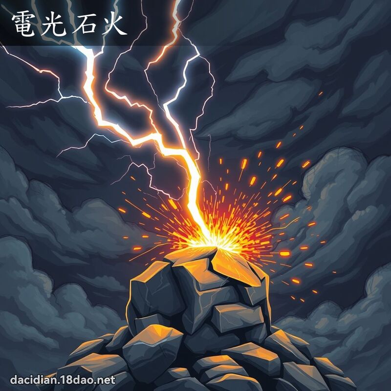 電光石火 - 國語大辭典配圖