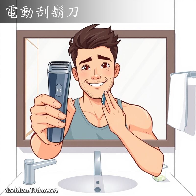 電動刮鬍刀 - 國語大辭典配圖