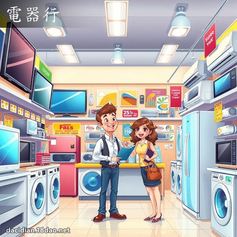 電器行 - 國語大辭典配圖