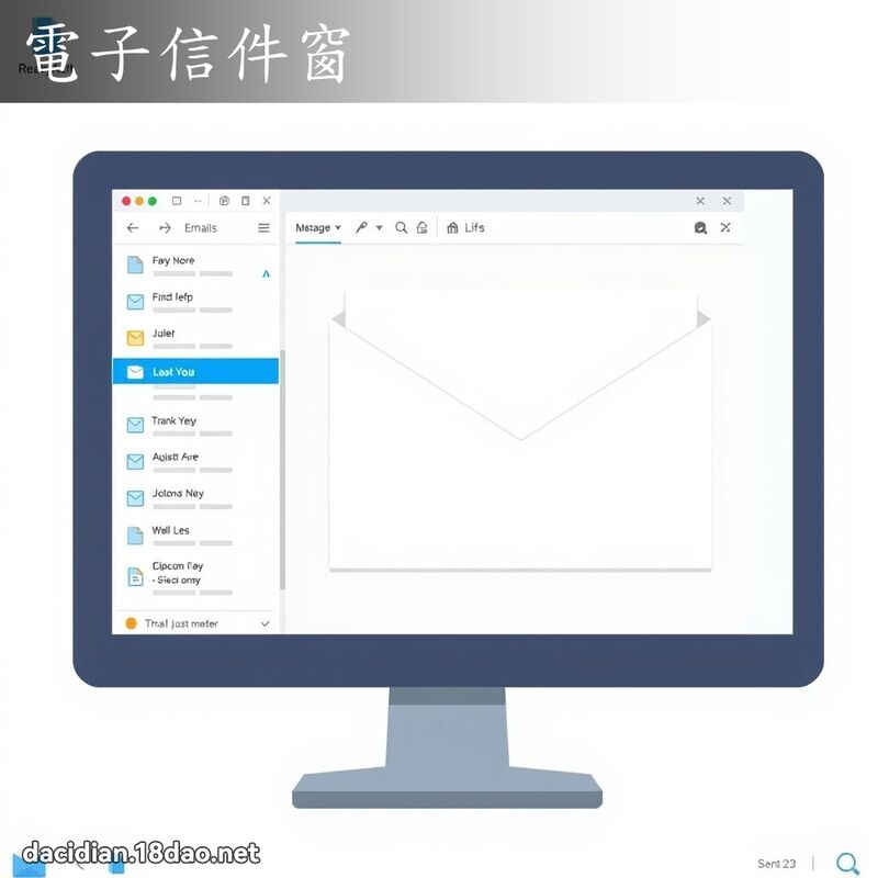 電子信件窗 - 國語大辭典配圖
