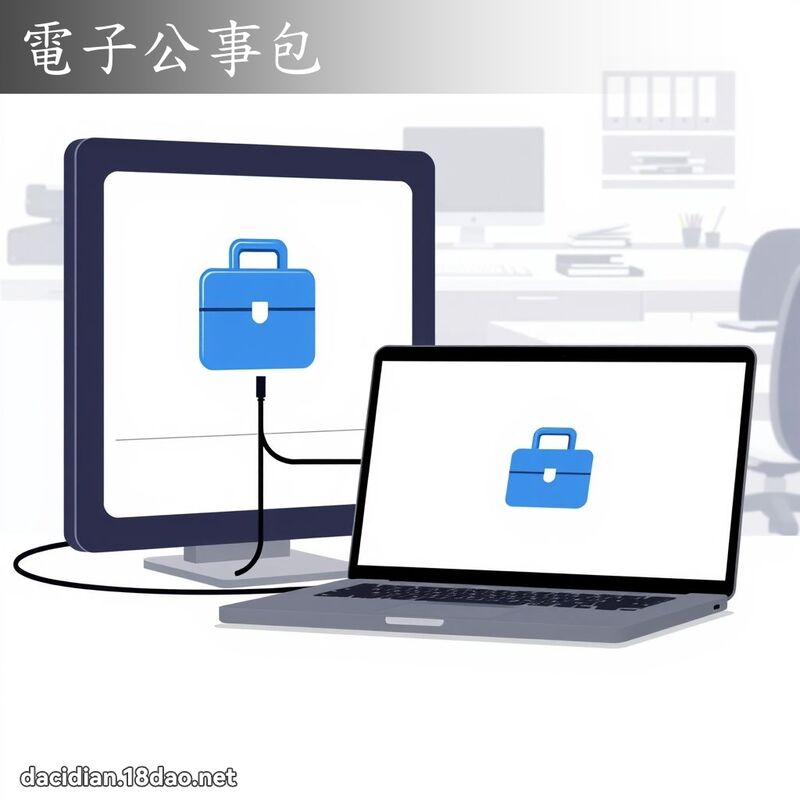電子公事包 - 國語大辭典配圖