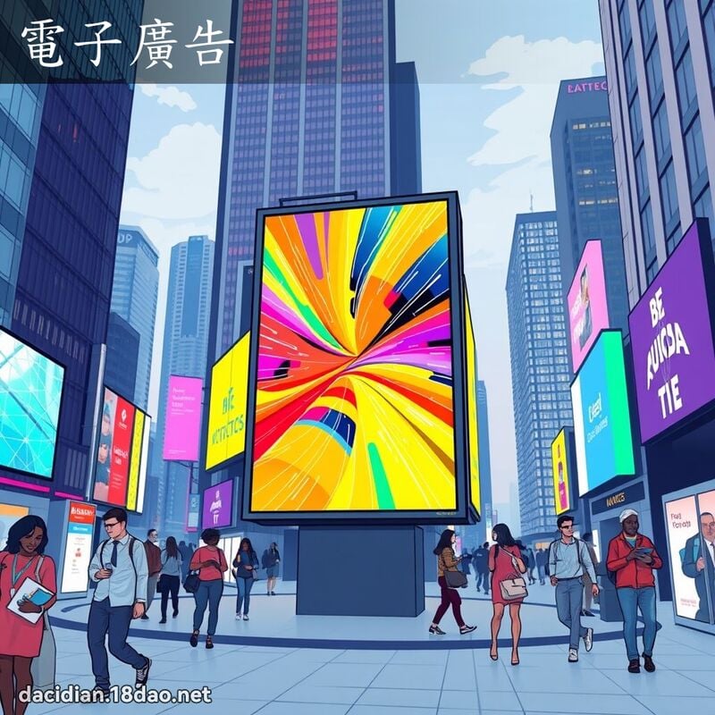 電子廣告 - 國語大辭典配圖