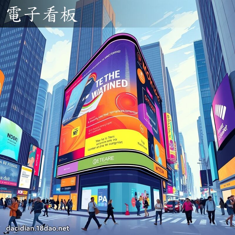 電子看板 - 國語大辭典配圖