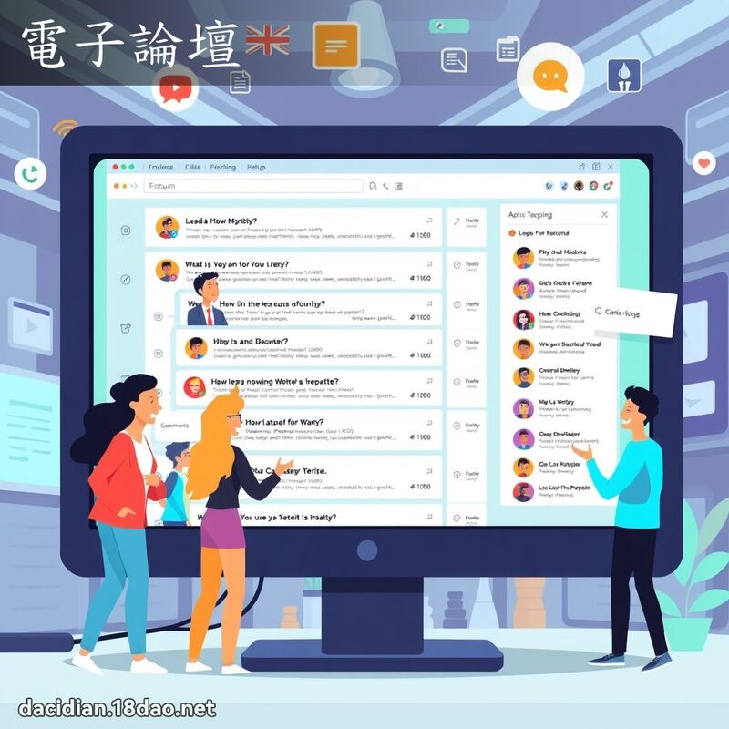 電子論壇 - 國語大辭典配圖