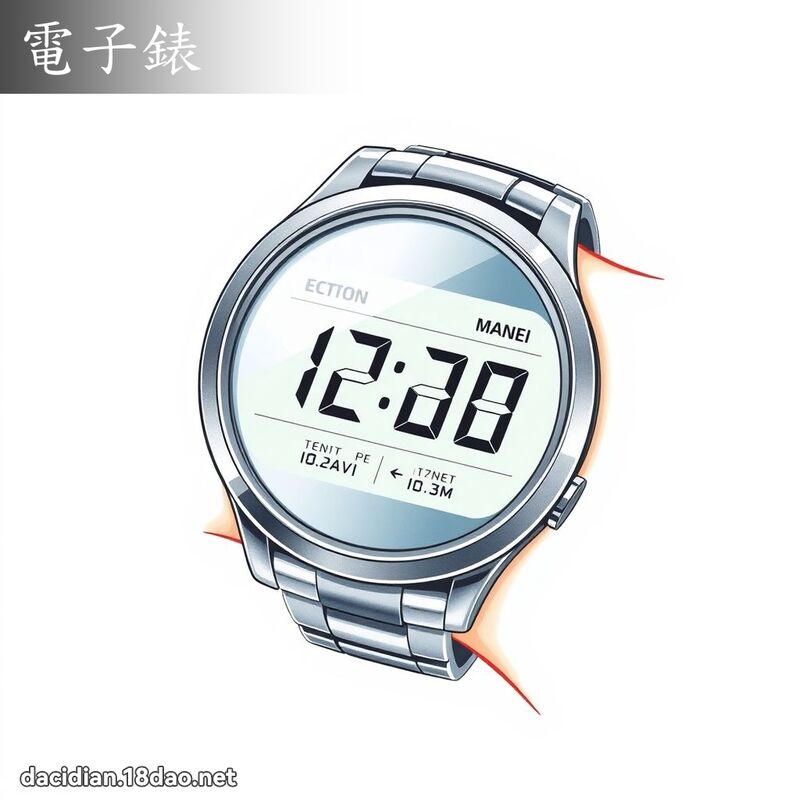 電子錶 - 國語大辭典配圖