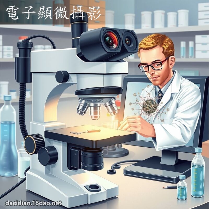 電子顯微攝影 - 國語大辭典配圖