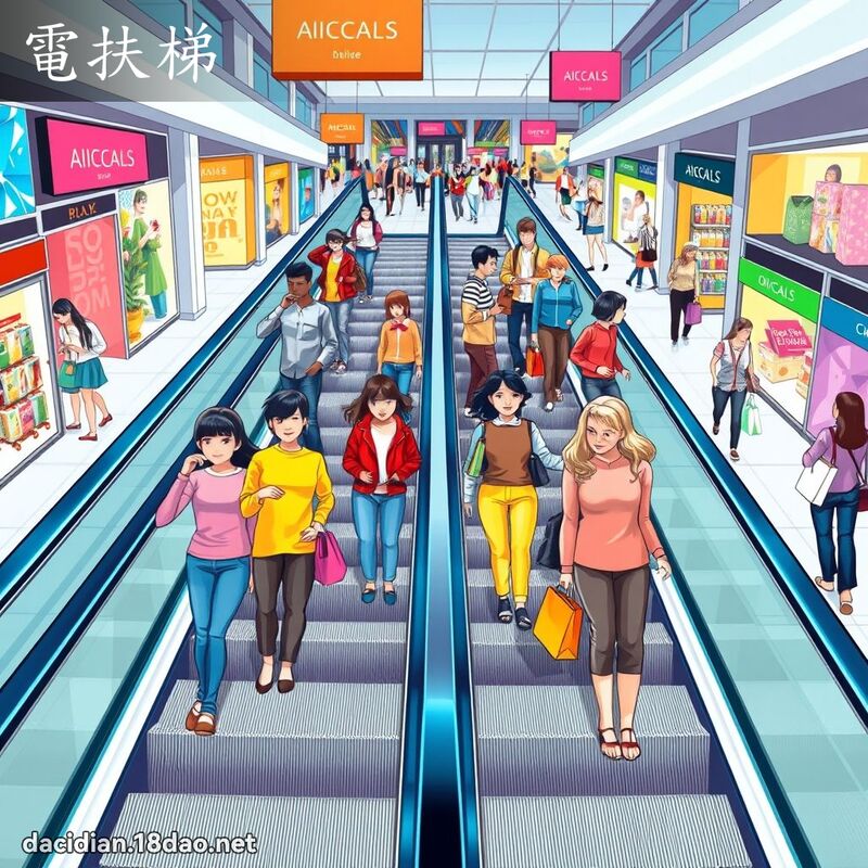 电扶梯 - 国语大辞典配图