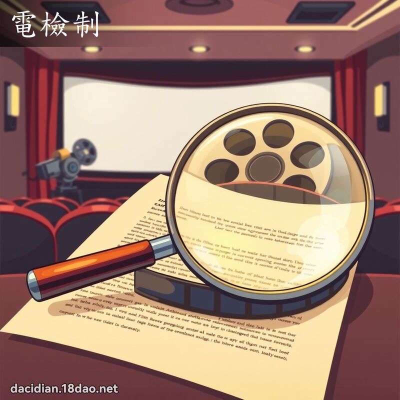 電檢制 - 國語大辭典配圖