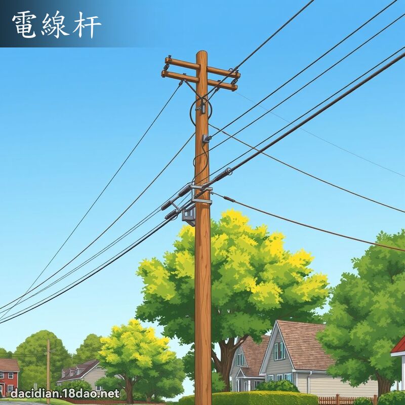 电线杆 - 国语大辞典配图