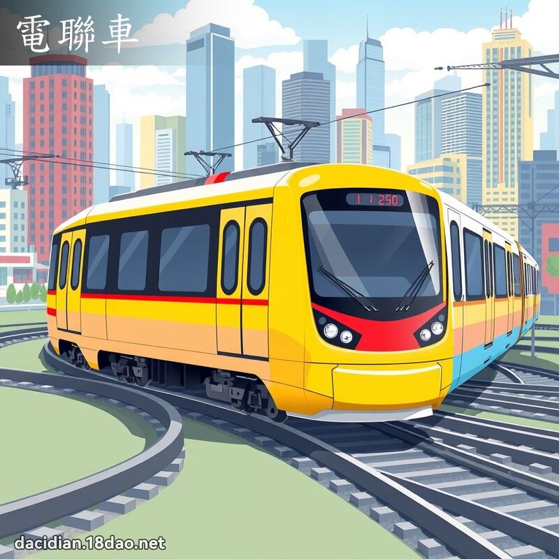 電聯車 - 國語大辭典配圖