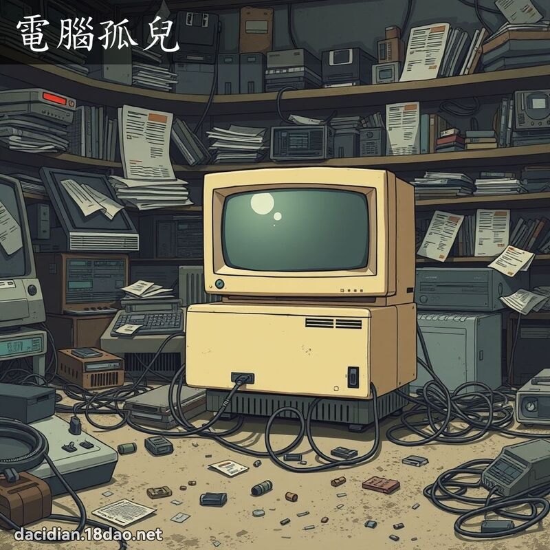 電腦孤兒 - 國語大辭典配圖