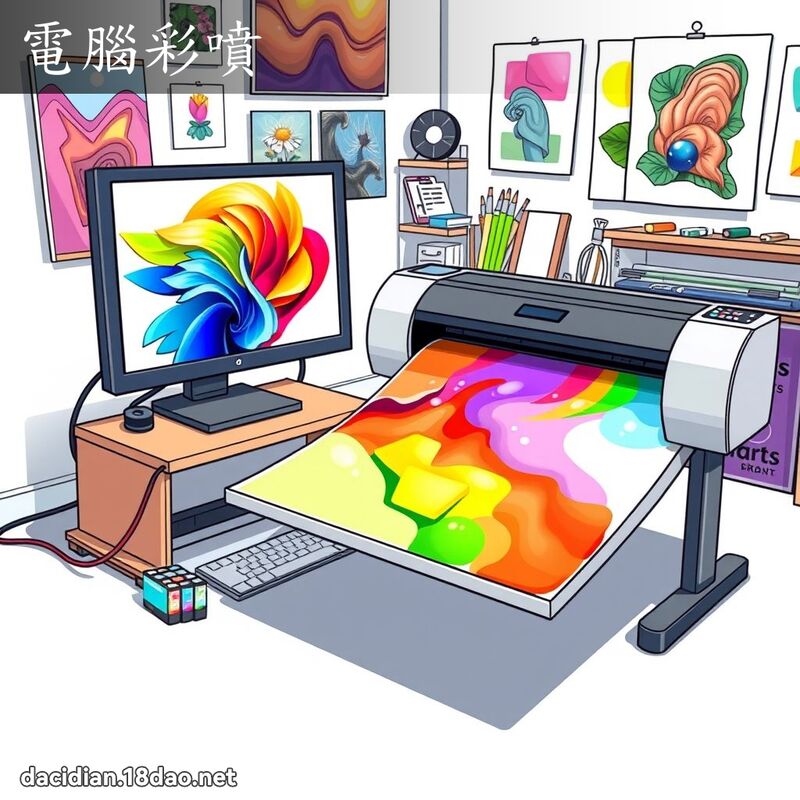 電腦彩噴 - 國語大辭典配圖