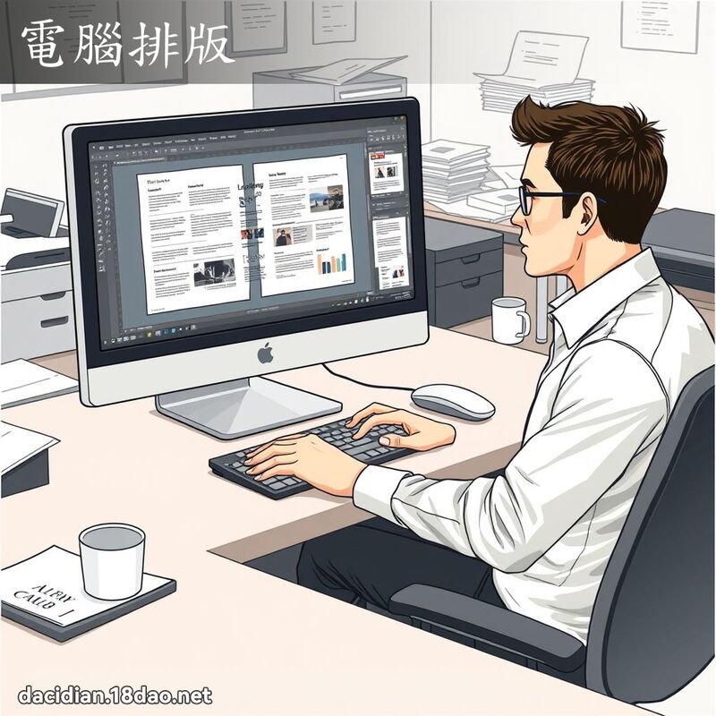 电脑排版 - 国语大辞典配图