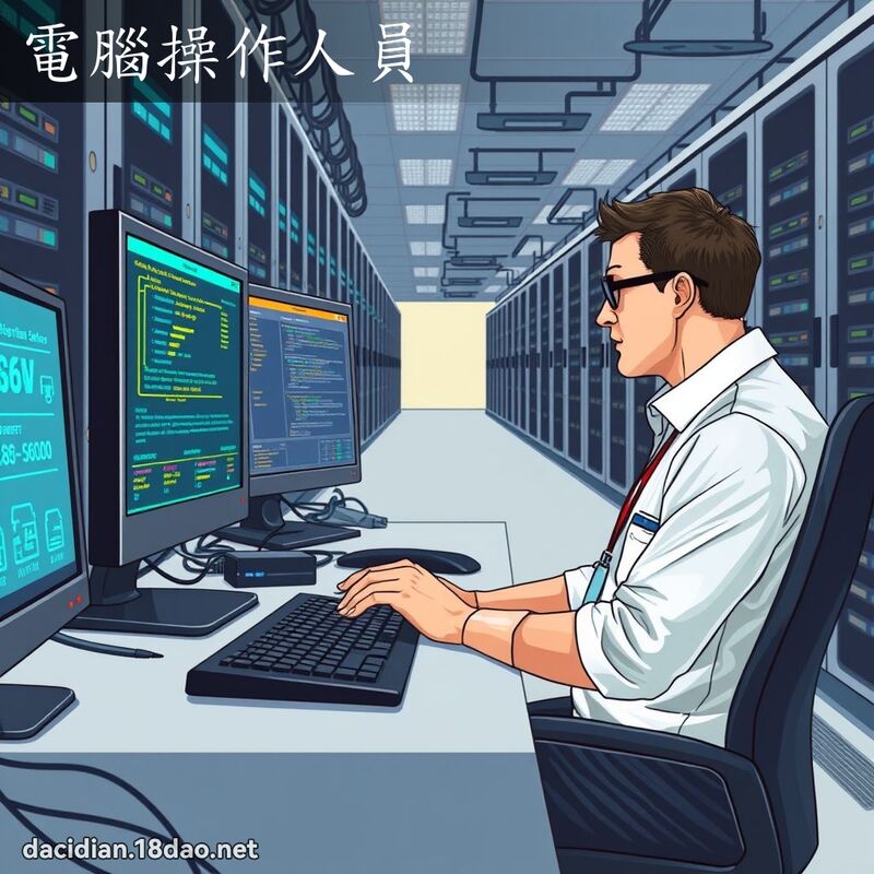 電腦操作人員 - 國語大辭典配圖