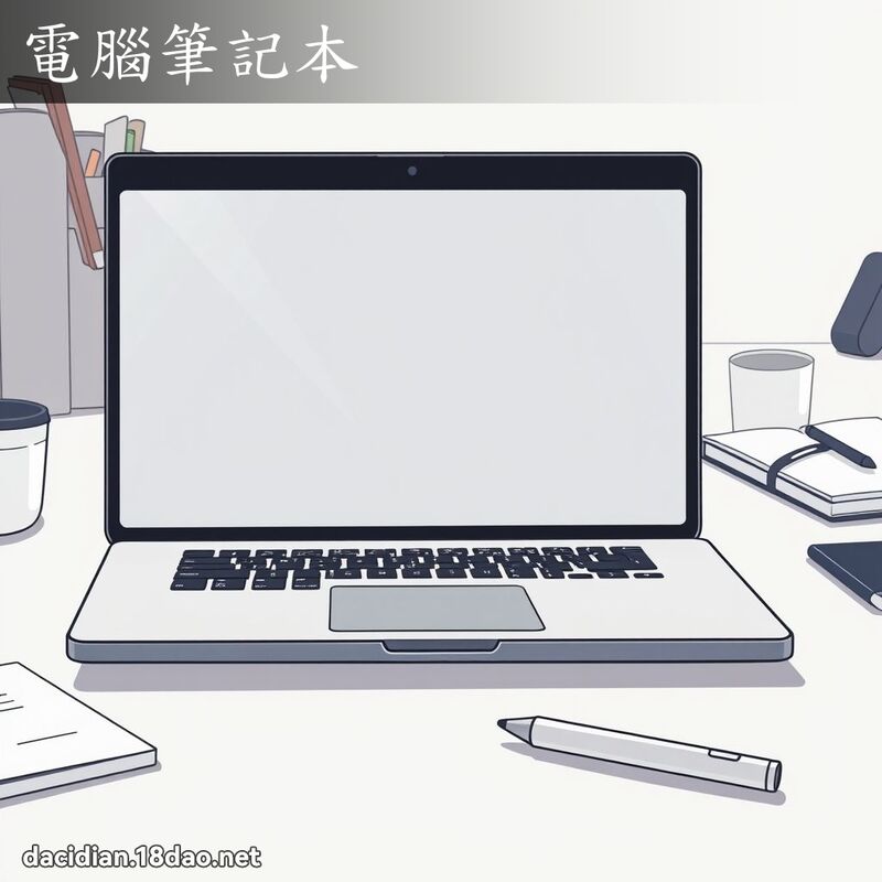 電腦筆記本 - 國語大辭典配圖