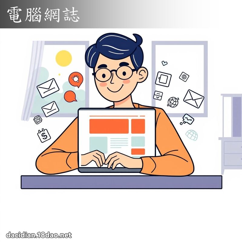 電腦網誌 - 國語大辭典配圖