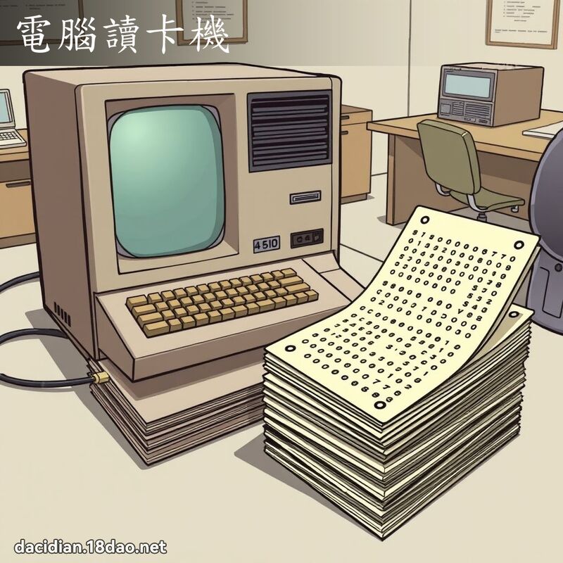 電腦讀卡機 - 國語大辭典配圖