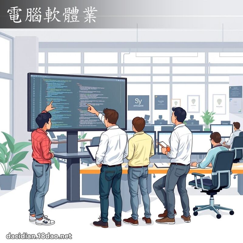 電腦軟體業 - 國語大辭典配圖