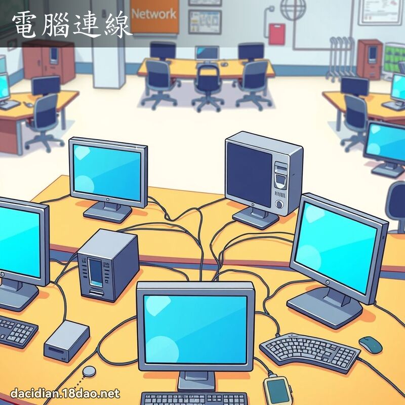 電腦連線 - 國語大辭典配圖