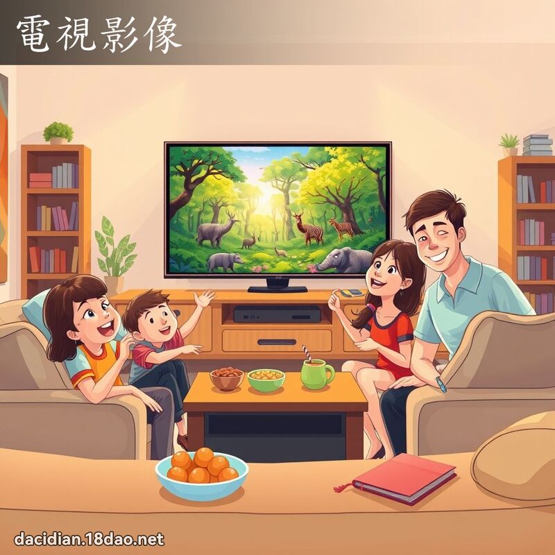 電視影像 - 國語大辭典配圖