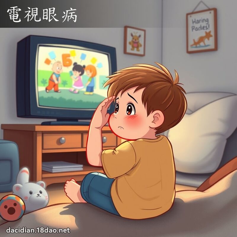 电视眼病 - 国语大辞典配图