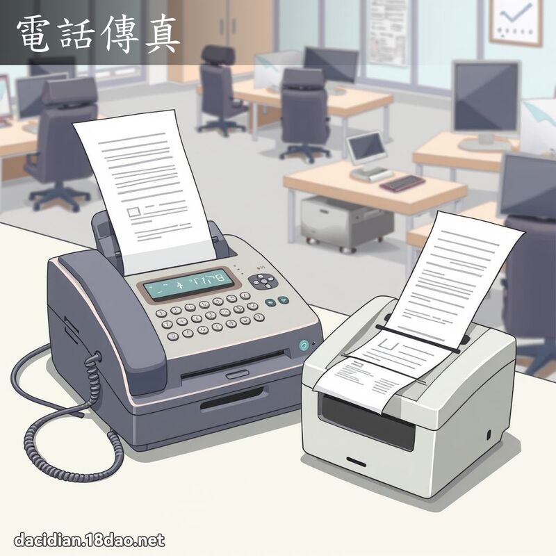 電話傳真 - 國語大辭典配圖