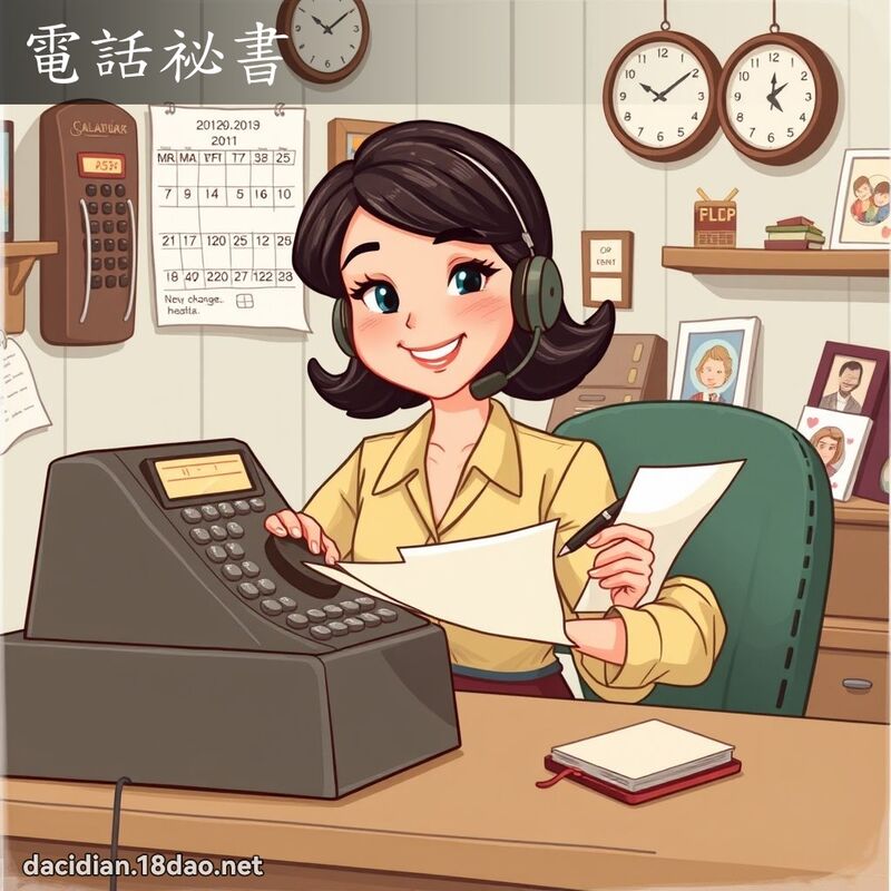 電話祕書 - 國語大辭典配圖