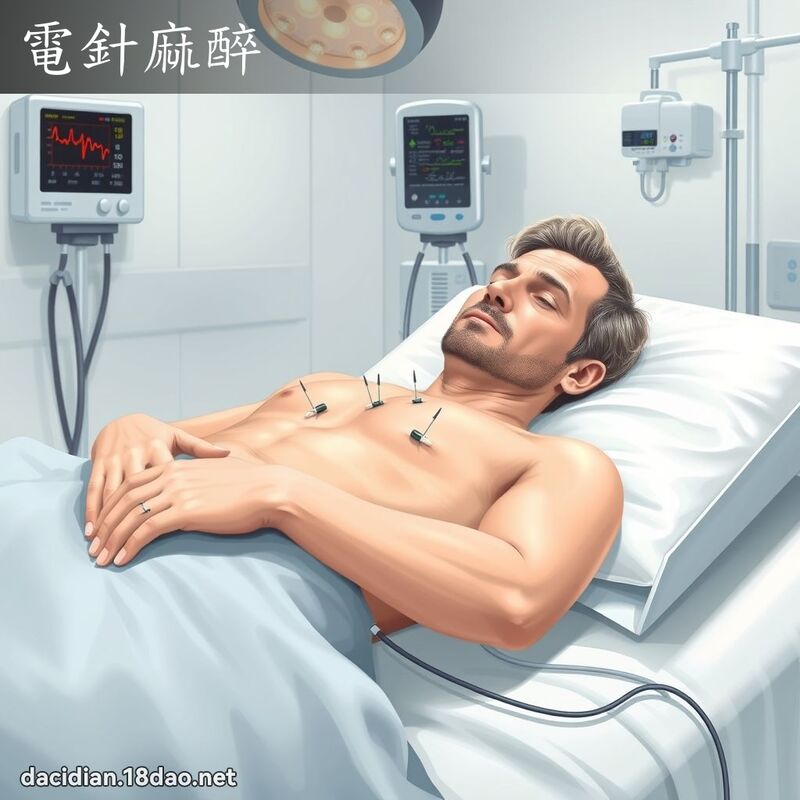 電針麻醉 - 國語大辭典配圖