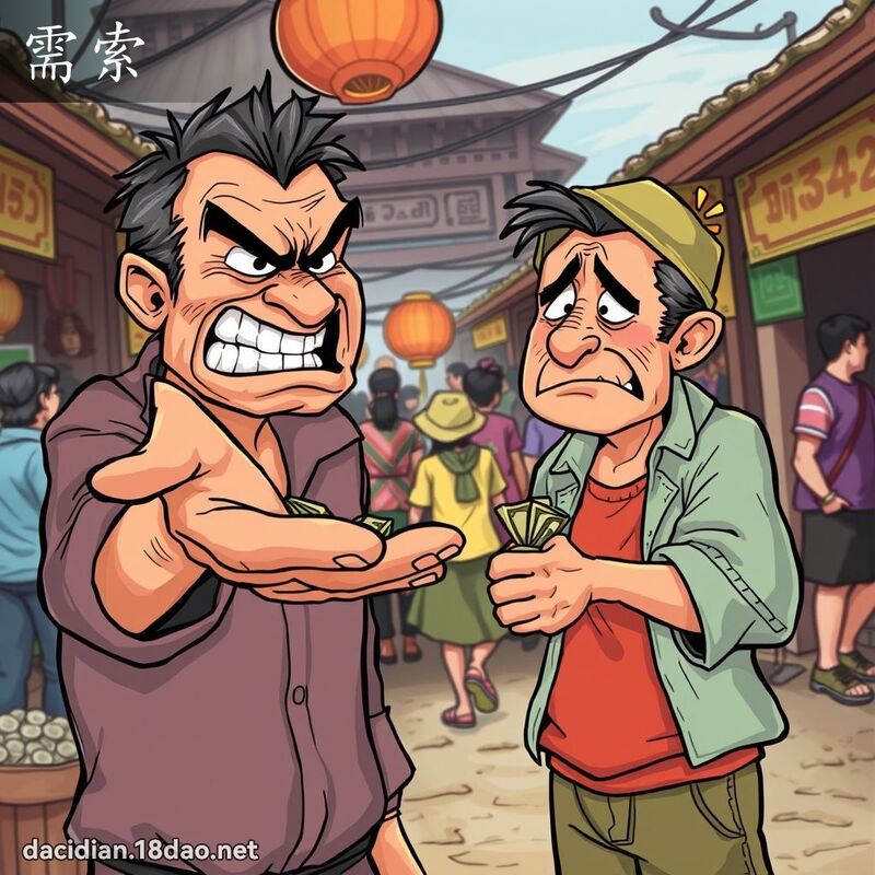 需索 - 國語大辭典配圖