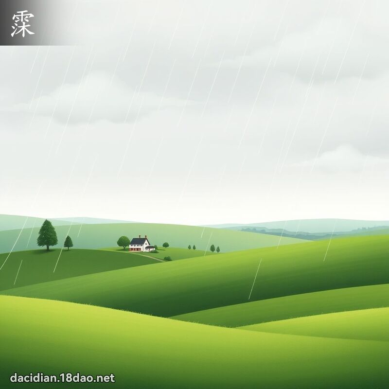霂 - 國語大辭典配圖