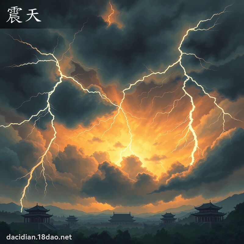 震天 - 国语大辞典配图