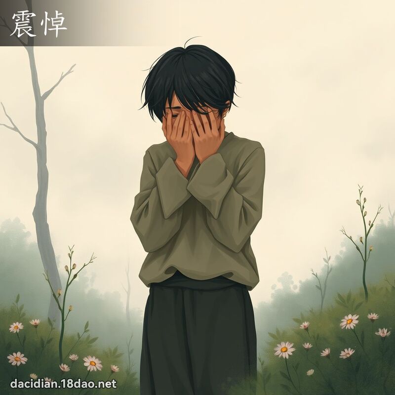 震悼 - 國語大辭典配圖
